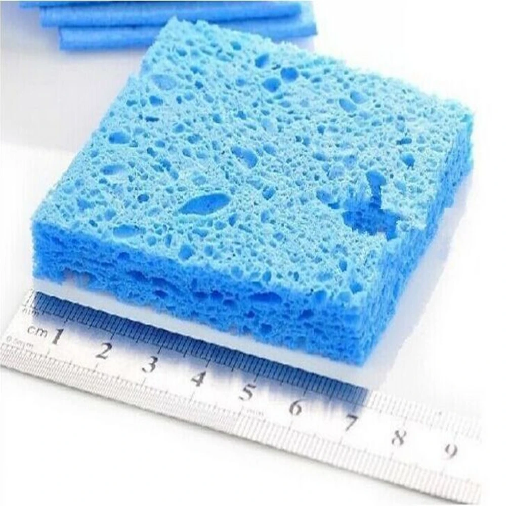 1.4 cm mavi BGA smd ipuçları sünger kalın mavi kalınlaşma tipi havya ipuçları temizleme sünger havya rework istasyonu