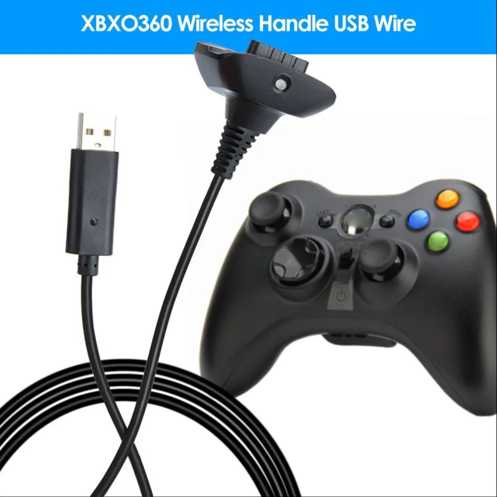 1.5 m USB şarj kablosu Xbox 360 Kablosuz Oyun Denetleyicisi Oyun Şarj şarj aleti kablosu Kablosu Yüksek Kaliteli oyun aksesuarı Yeni