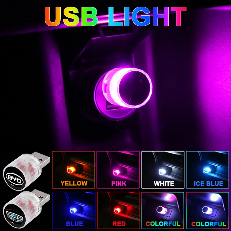 1 adet Araba Mini USB LED Ortam ışığı Araba Dekoratif jip için lamba Renegade Patriot Wrangler Grand Xj Cherokee Pusula Aksesuarları