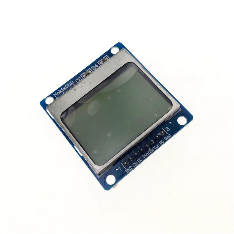 1 adet mavi 84X48 Nokia 5110 LCD Modülü mavi aydınlatmalı adaptör PCB arduino için