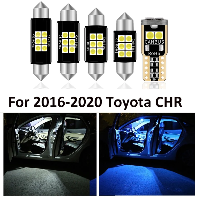 10 Adet Beyaz Canbus LED Araba iç aydınlatma Paketi Kiti Toyota CHR İçin C-HR 2016 2017 2018 2019 2020 led İç Okuma Lambası