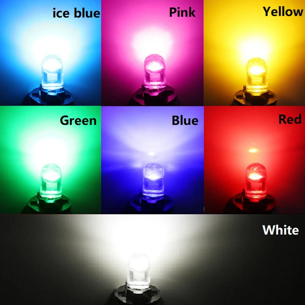 10 adet Beyaz Mavi Yeşil Sarı Pembe T10 W5W LED Gümrükleme plaka ışıkları 168 194 158 Araba Kapı Ampuller Oto Dome Gövde Lambası