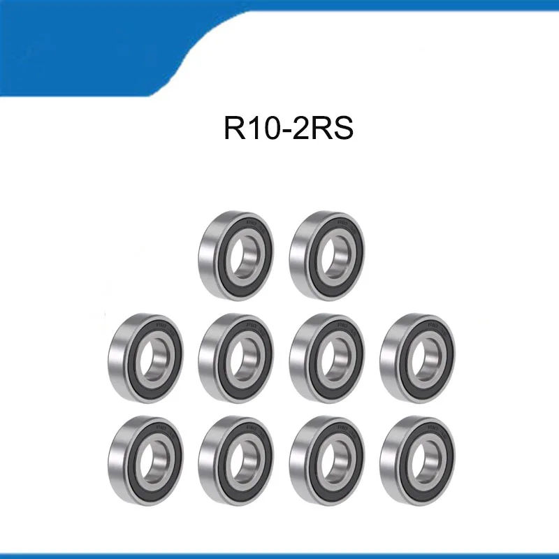 10 Adet R10 - 2RS R10RS(15.87x34.92x8.73MM) sıcak Satış Yüksek Kaliteli Korozyona Dayanıklı Sabit Bilyalı Minyatür Bilyalı Rulmanlar ABEC-3