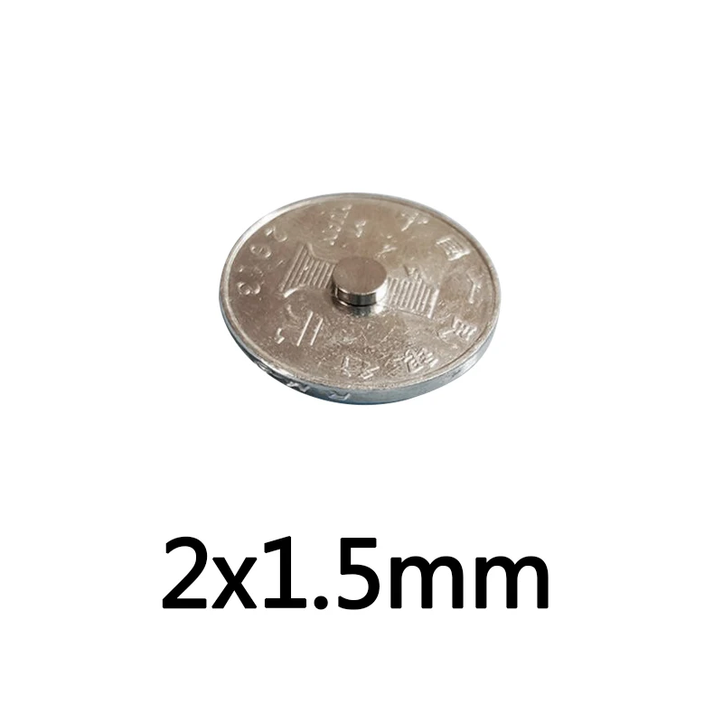 100 ~ 5000 adet 2x1. 5mm Güçlü Mıknatıslar Disk 2mm x 1.5 mm Kalıcı Küçük Yuvarlak Mıknatıs 2x1. 5mm İnce Neodimyum Mıknatıs Güçlü 2*1.5 mm