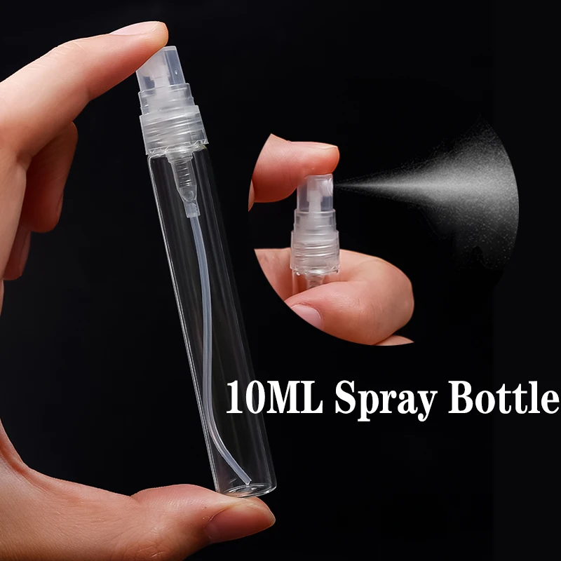 10ml Taşınabilir Mini Doldurulabilir Parfüm Sprey Şişesi Sprey Koku Pompası Seyahat Boş Kozmetik Kapları Sprey atomizör şişe