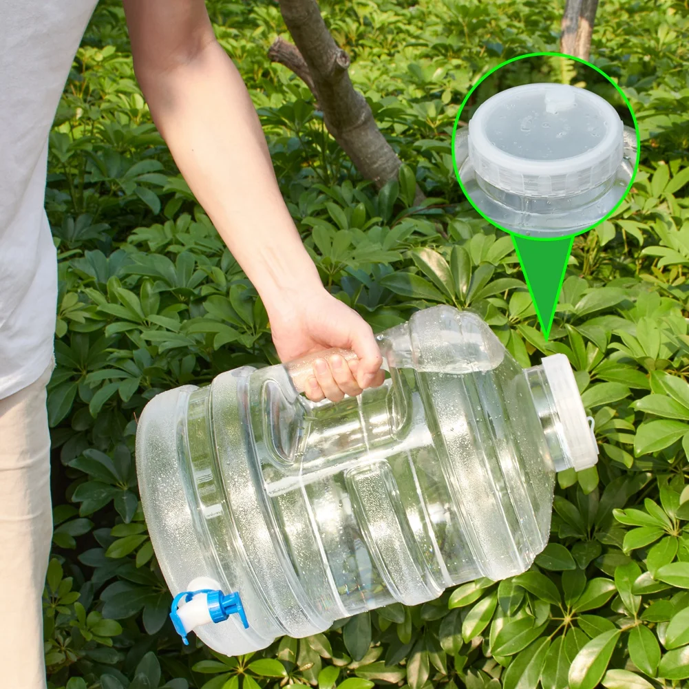 15L Litre Taşınabilir su deposu bidon için Musluk ile Kamp Piknik Su depolama şişesi Gıda Sınıfı PC