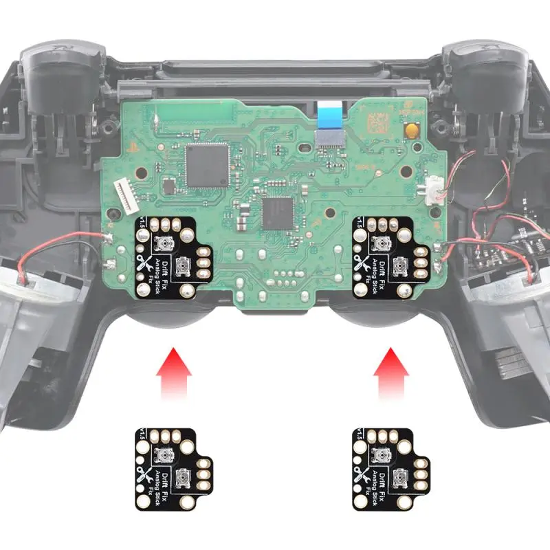 2 Adet PS4 / PS5 / XBOX ONE Denetleyici Sıfırlama Kurulu 3D Joystick Kalibrasyon Sol ve Sağ Drift Ayarı Sıfırlama Kurulu PS5 Gamepad