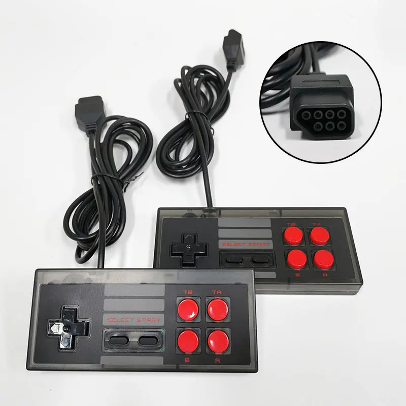 2 Paket 7 Pin Denetleyici NES Oyun konsolu için suily 7 P Denetleyici Retro Gamepad JoysticK Gamepad Denetleyici