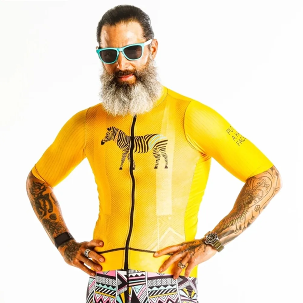 2020 Aşk Ağrı Bisiklet Jersey Erkekler Yaz Bisiklet Giyim Yarış Bisiklet Giyim Üniforma Breathale Bisiklet Giyim Çabuk Kuru