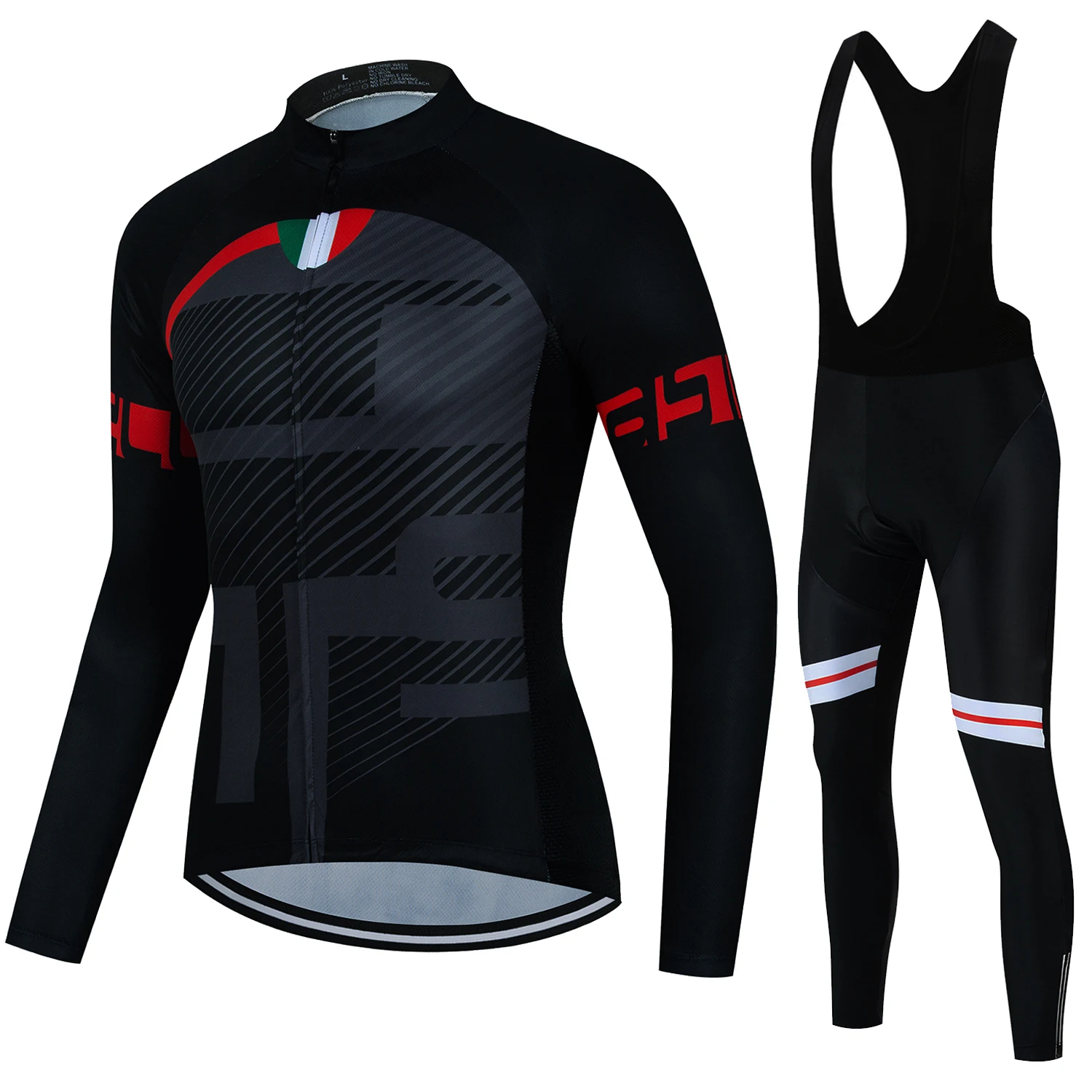 2022 Bisiklet Jersey Seti Uzun Kollu Dağ Bisikleti Giyim Giyim Yarış bisikletçi giysisi Ropa Maillot Ciclismo ITALİA