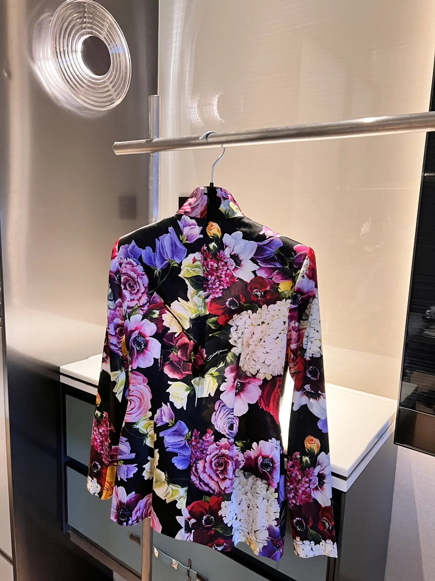 2022 sonbahar ve kış yeni ipek baskılı şifon bluz ipek saten kumaş yarım etek Sicilya Lüks Pist