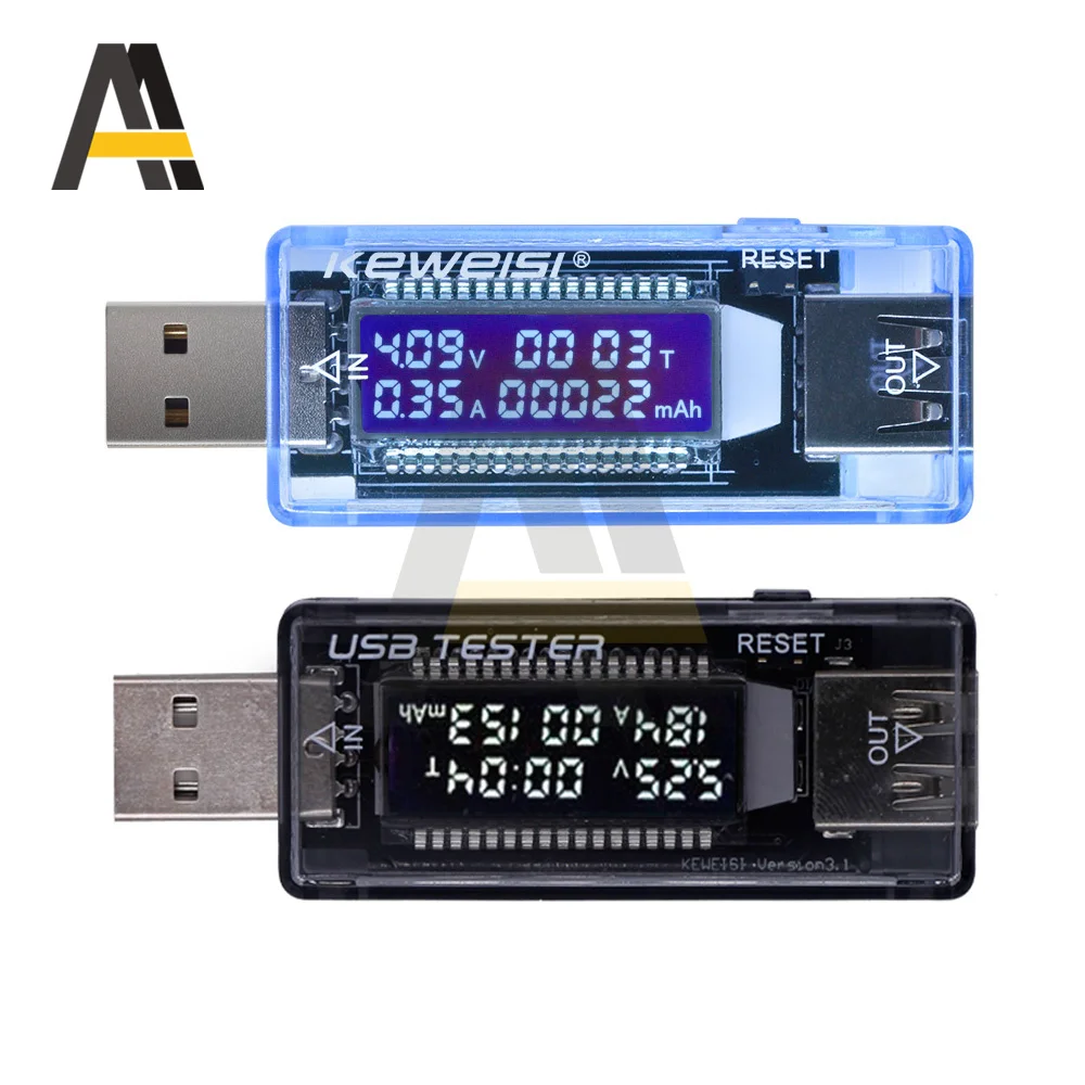 3 in 1USB Voltmetre 3A Ampermetre Akım 4-20V voltmetre LCD dijital ekran Güç Pil Kapasitesi Test Cihazı USB Şarj Göstergesi