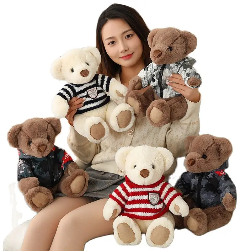 30CM Soyunma Oyuncak Ayı Hayvan peluş oyuncak Bebek Yastık Giyim Aksesuarları juguetes para niños Kawaii Odası Dekor Yılbaşı Hediyeleri