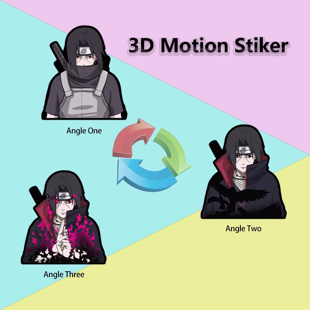 3D Anime Çıkartmalar Hareket Karikatür Kendinden Yapışkanlı Çıkartmaları Toptan Araba Buzdolabı Bagaj Bavul Merceksi Sticker Hediye