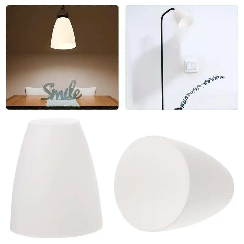 4 Adet tavan aydınlatma koruması Plastik abajur lamba kapağı avize lamba kapağı ışık gölge ev Beyaz Abajur Lamba Kapağı