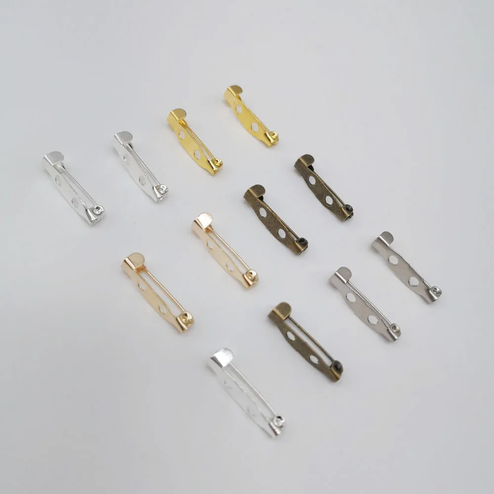 50 adet 1.5/2/2.5/3/3.5 cm Gümüş Altın Emniyet Pimleri Broş Tabanı DIY Takı Bulguları Takı Yapımı İçin Takı Aksesuarları Malzemeleri