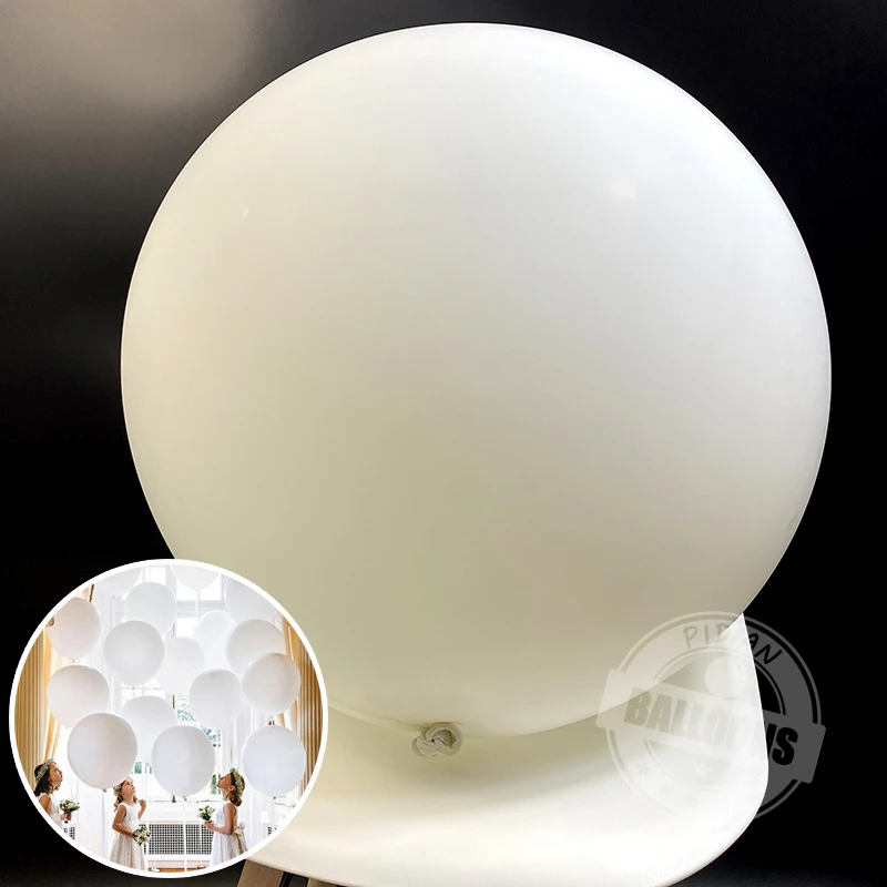 50 adet 5-12 inç Lateks Beyaz Balonlar Doğum Günü Partisi Dekorasyon Düğün Kemer Çelenk Sahne Düzeni Macarone Renk Balon Toptan