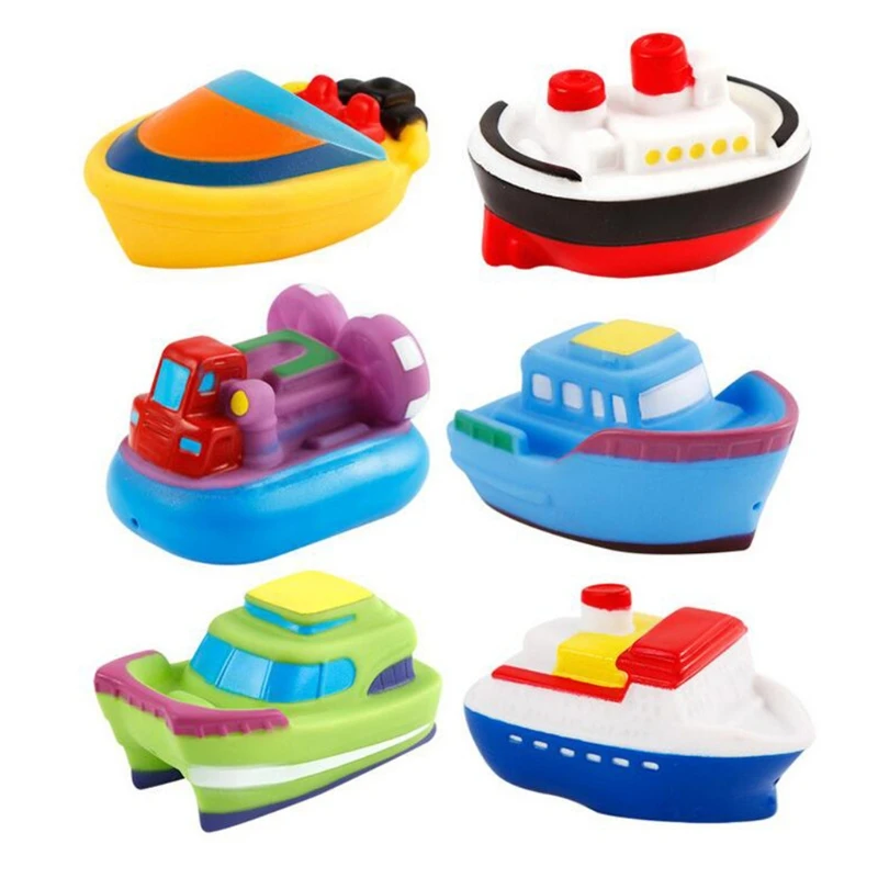 6 Adet çocuk duşu Küvet Tekne Oyuncaklar Bebek sprey duş Oyuncaklar Küvet Çocuk Oyun Su Oyunları Aracı Çocuklar Banyo Malzemeleri