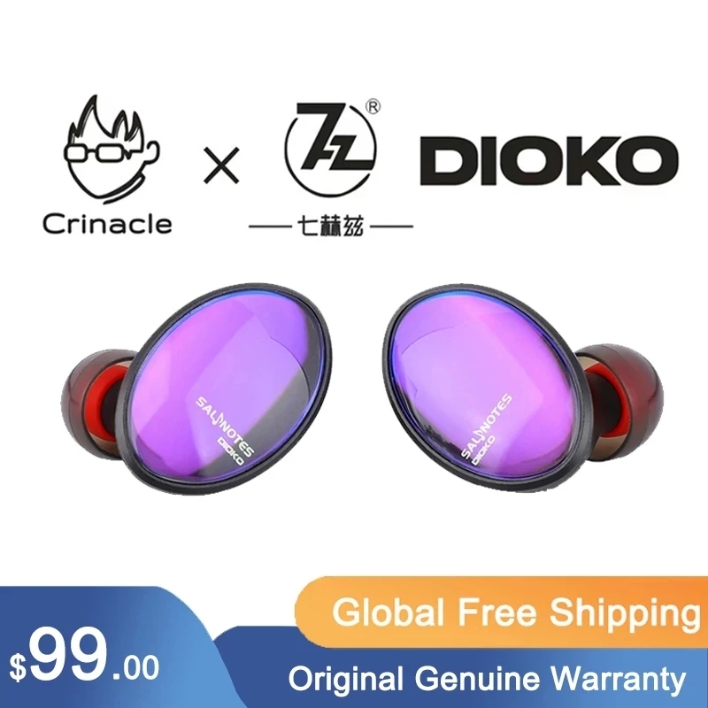 7HZ Crinacle Salnotes Dioko 14.6 mm Düzlemsel Diyafram Sürücü Kulak Kulaklık HıFı Müzik Headphoens Ayrılabilir Kablo 7HZ