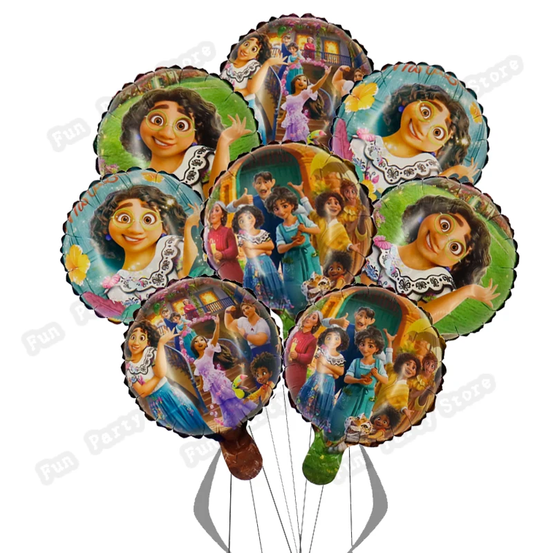 8 Adet Disney Encanto Mirabel Tema Kız Doğum Günü 10 inç Balon parti dekorasyon bebek duş helyum balon Çocuk oyuncak Globos