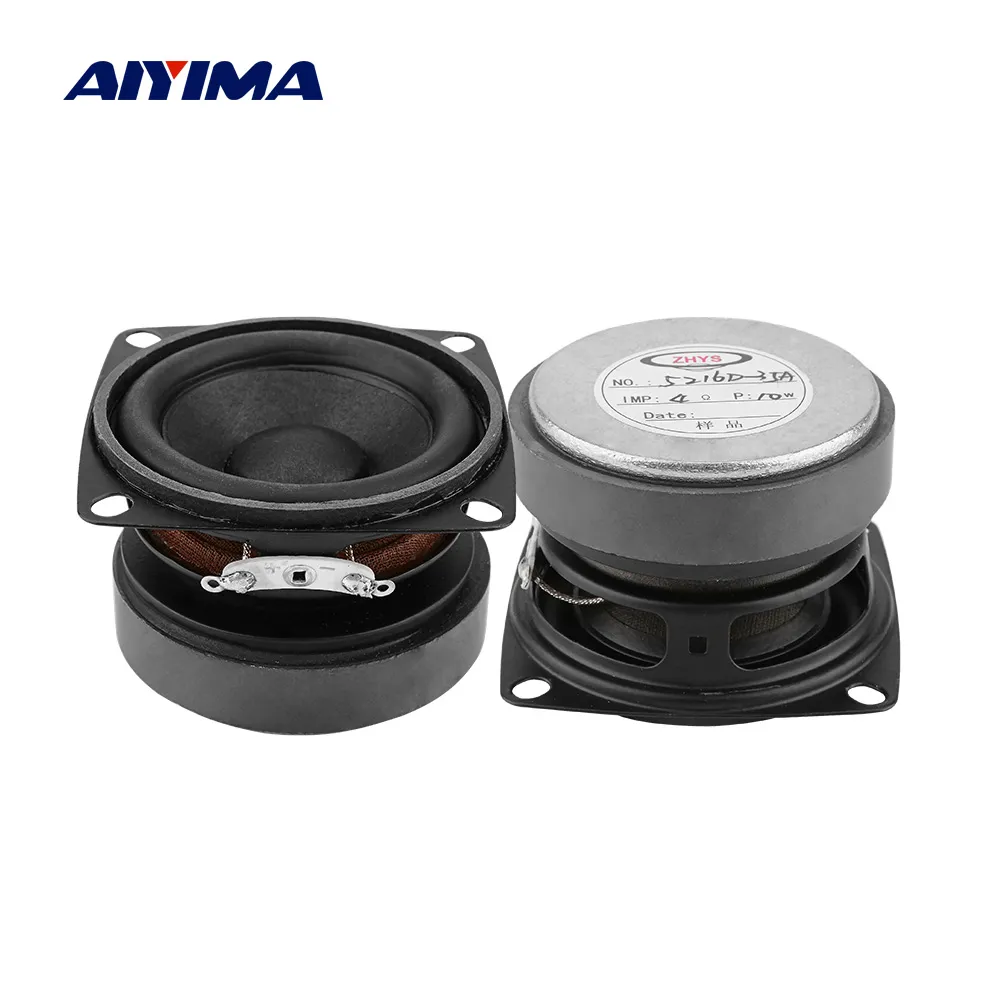 AIYIMA 2 Adet Taşınabilir Ses Hoparlör 4 Ohm 15 W tam aralıklı Hoparlör DIY Ses Mini BT Hoparlör Ev Sineması İçin