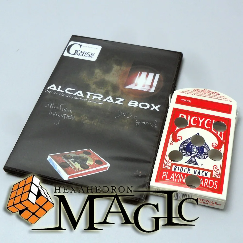 Alcatraz Kutusu hile Mickael Chatelain / yakın çekim sokak profesyonel kart sihirli hileler ürünleri / ücretsiz kargo