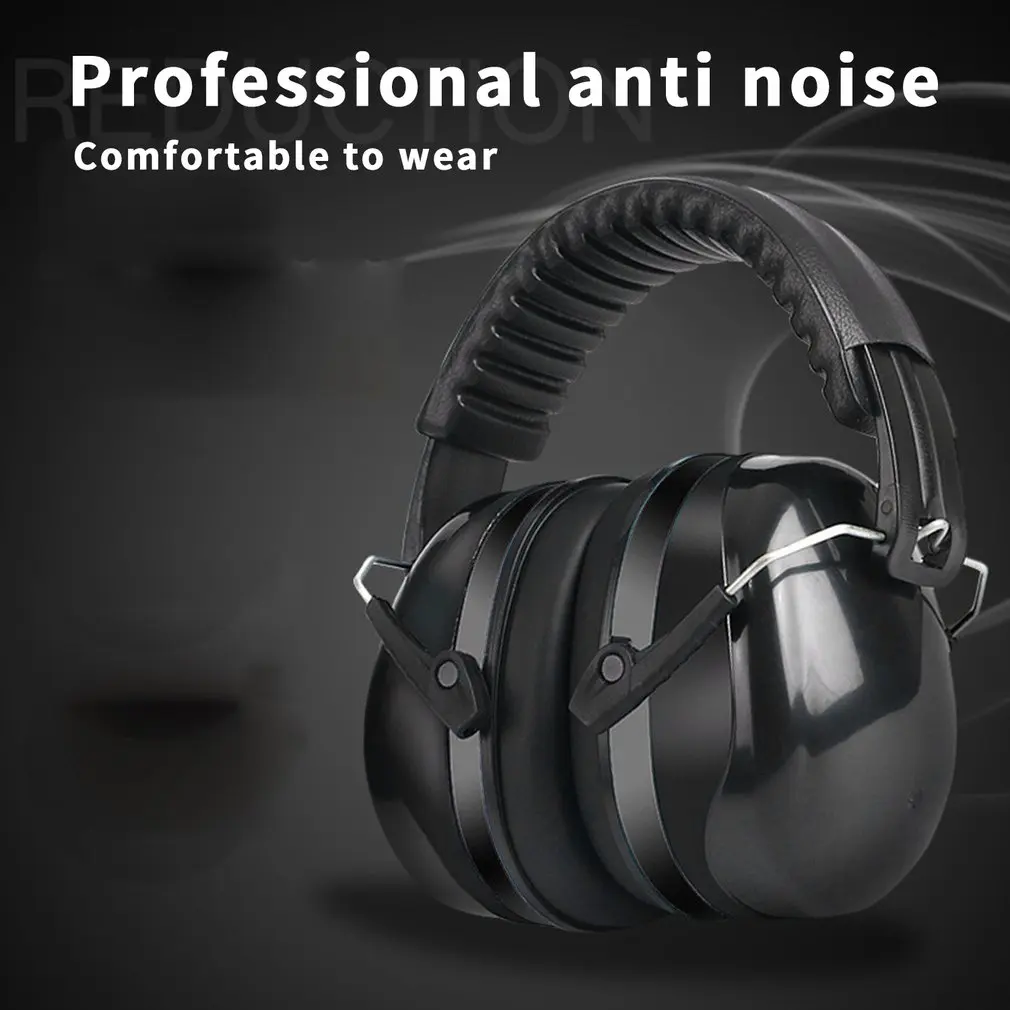 Anti-gürültü Kulak Koruyucu kulaklık Işitme Koruma Ses Geçirmez Çekim Earmuffs Kulaklık Gürültü Azaltma güncelleme sürümü