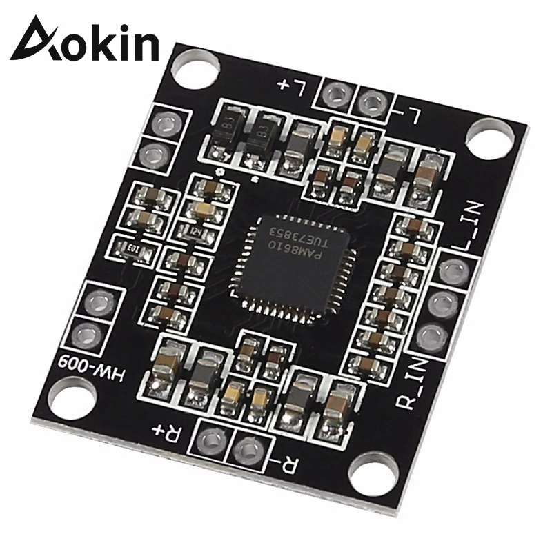 Aokin 12 V PAM8610 Dijital güç amplifikatörü Kurulu 2X15 W Çift Kanal Stereo Mini D Sınıfı Amplifikatör Kurulu