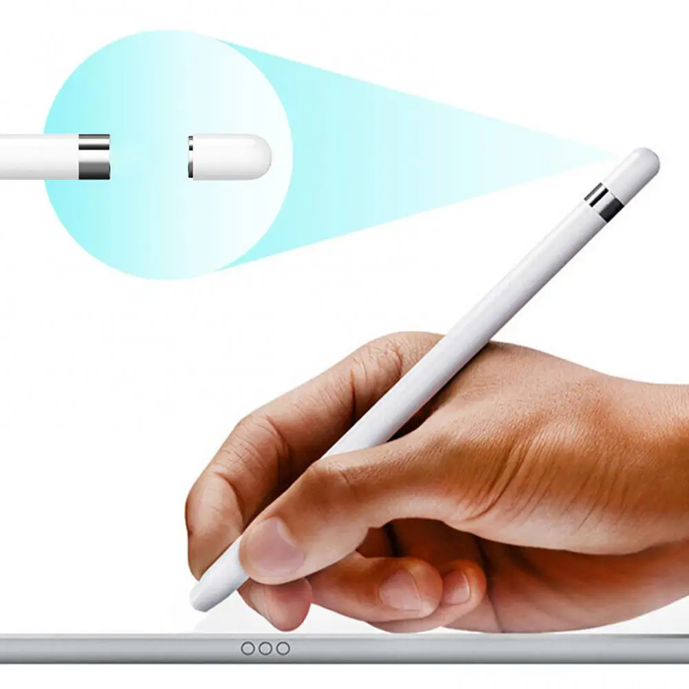 Apple Kalem için 1 Manyetik Yedek Kalem Kapağı Pencil1 Ekran Durumu Dokunmatik Kalem üzerinde Pensil 1st adsorpsiyon yedek kalem kapakları