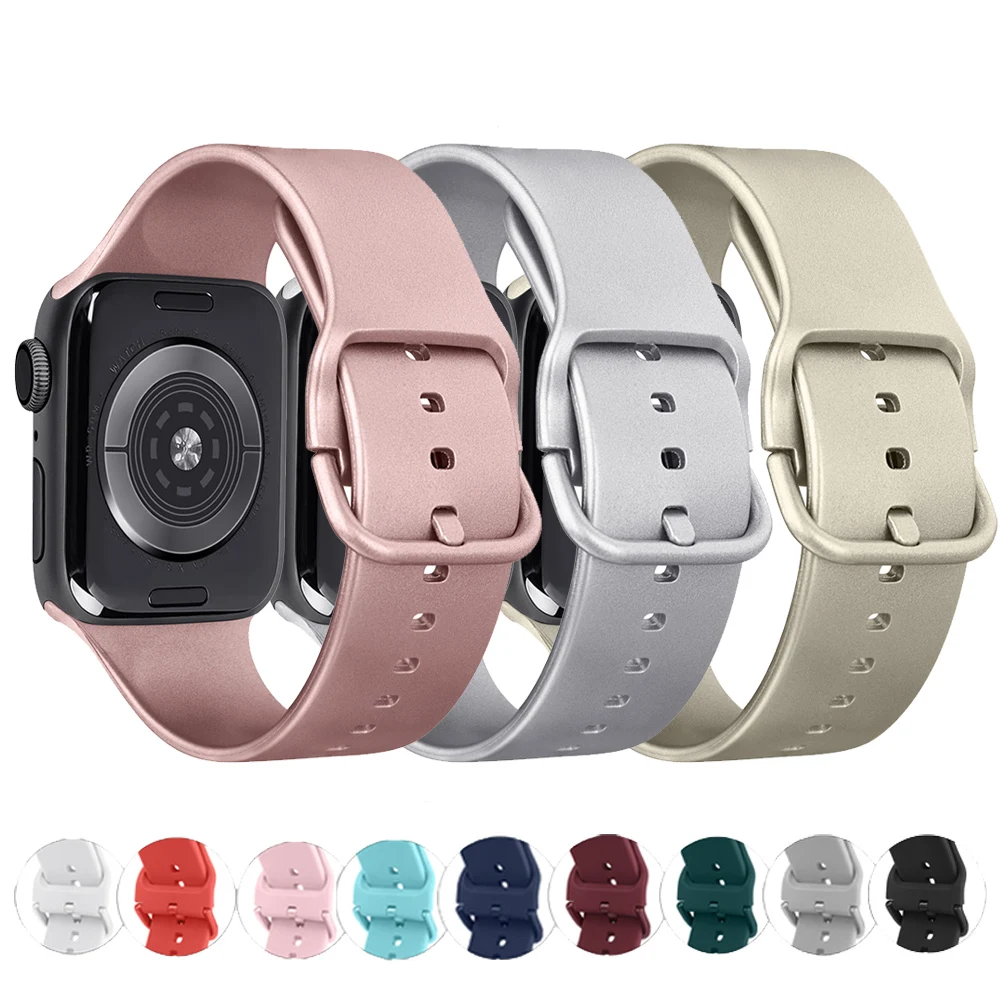 Apple Watch için kayış 8 7 6 5 4 3 se Ultra Bant Bilezik Spor Kemer Watchband Apple Watch 44/40/42/38/41 / 45mm 49mm Bileklik