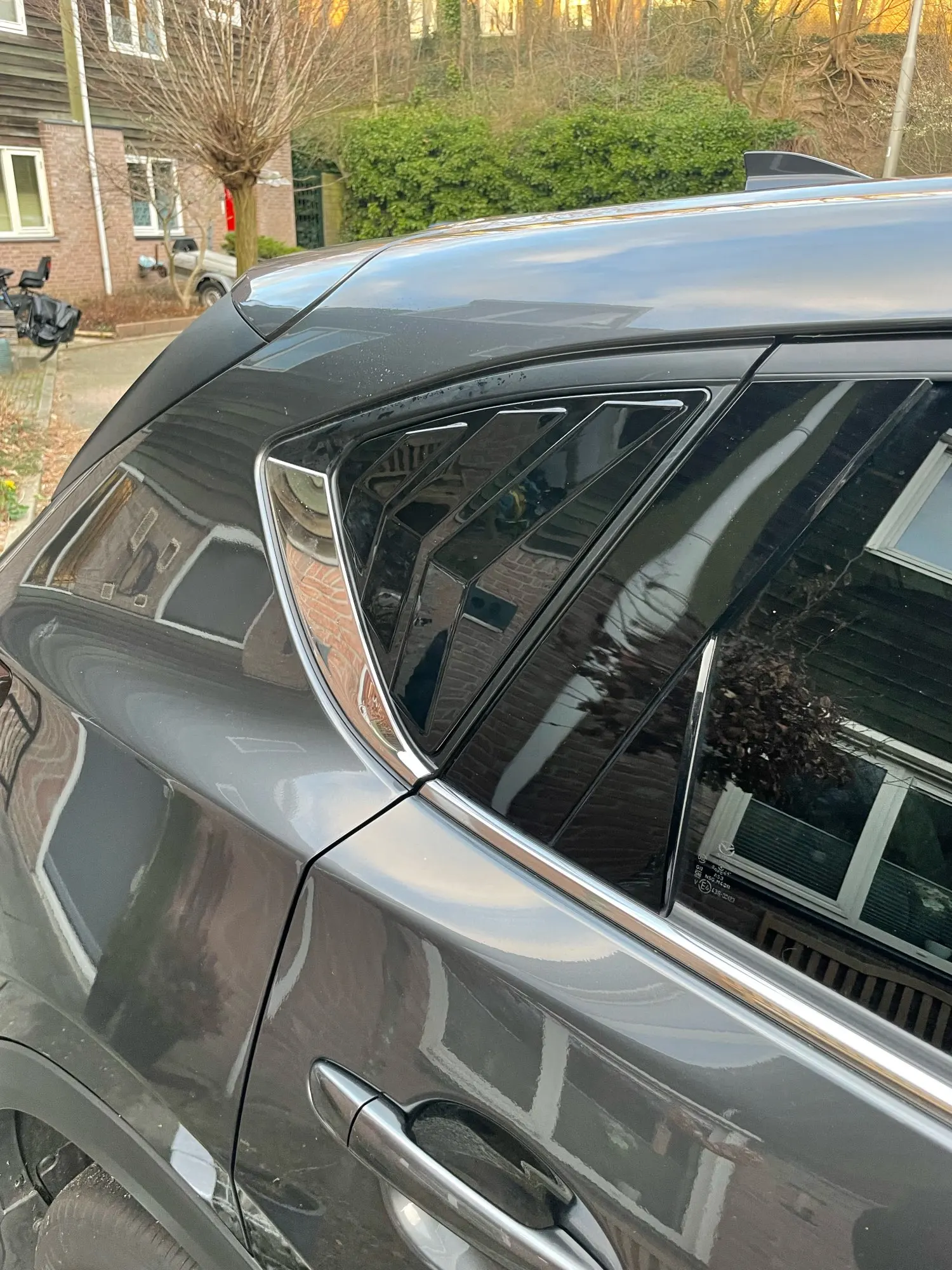 Arka Yan Pencere Panjur Havalandırma Kapakları Panjur Trim İçin Mazda CX-5 CX5 KF 2017 2018 2019 2020 2021 2022 ABS Araba Aksesuarları