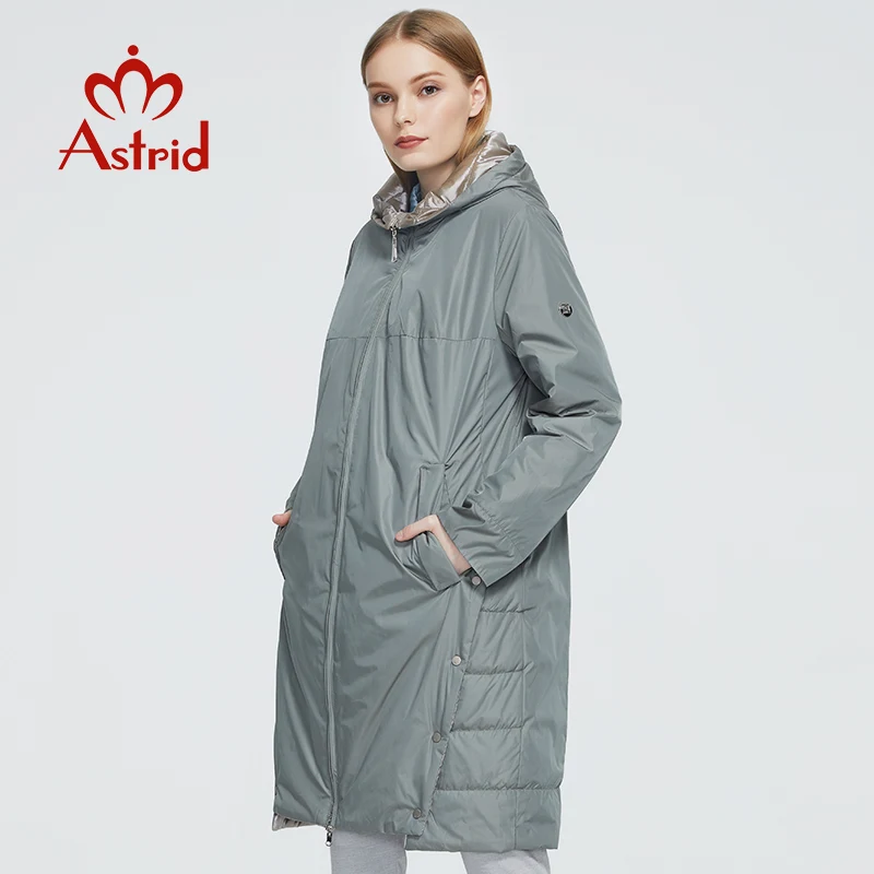 Astrid 2022 Yeni Kış kadın ceket kadınlar uzun sıcak parka moda Ceket kapşonlu İki Yan Aşınma kadın giyim Yeni Tasarım 9191