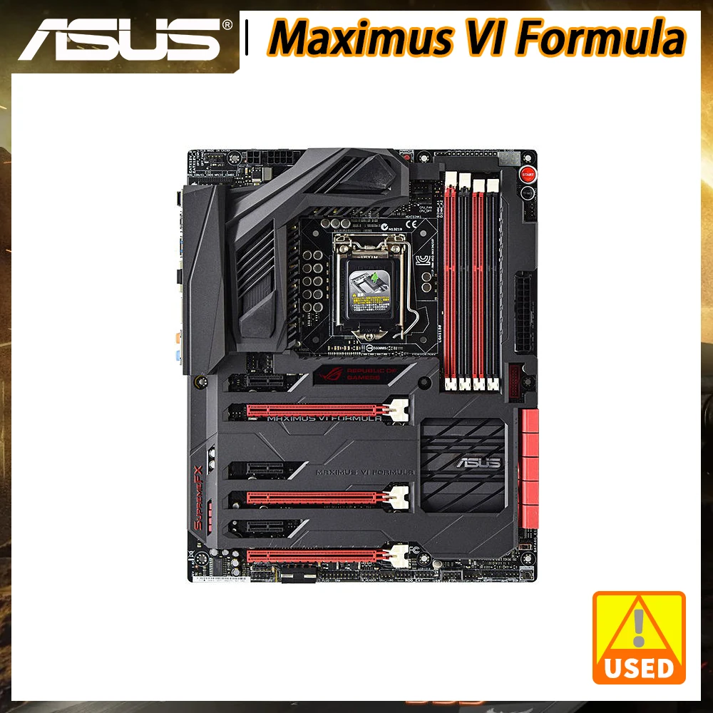 ASUS Maximus VI Formülü Anakart 1150 Anakart DDR3 Desteği Çekirdek ı7 ı5 ı3 İşlemciler Intel Z87 32GB 3×PCI-E 3. 0X16 10×SATA III
