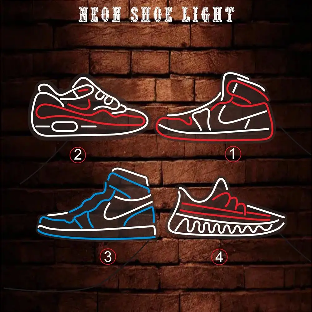 Ayakkabı Led Neon ışık doğum günü hediyesi Spor Ayakkabı Neon Aydınlatma Duvar Sanatı İşareti Gece Lambası Ev Dekorasyon İçin