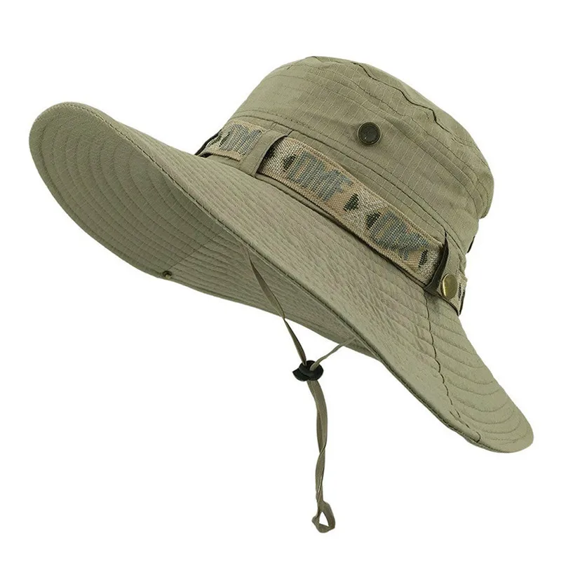 Balıkçılık şapkası Ordu Erkekler Taktik Keskin Nişancı Şapka Güneş Boonie Şapka Yaz Güneş koruyucu bone erkek Askeri Avı Şapka
