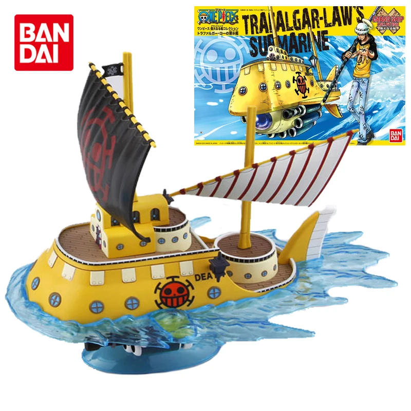 Bandai Orijinal TEK PARÇA Büyük Gemi 02 Trafalgar Hukuk Denizaltı Anime Action Figure Montaj Model Oyuncaklar Çocuklar için hediyeler