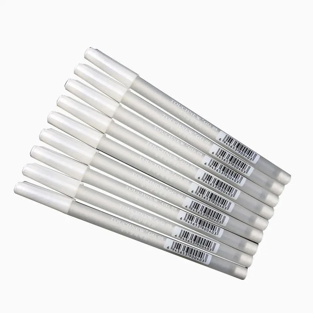 Beyaz işaretleyici kalem Metal Çözünür işaretleyici kalem Koyu Kumaş İşaretleme için Su Silinebilir işaretleme kalemi Koyu Deri İşaretleme için