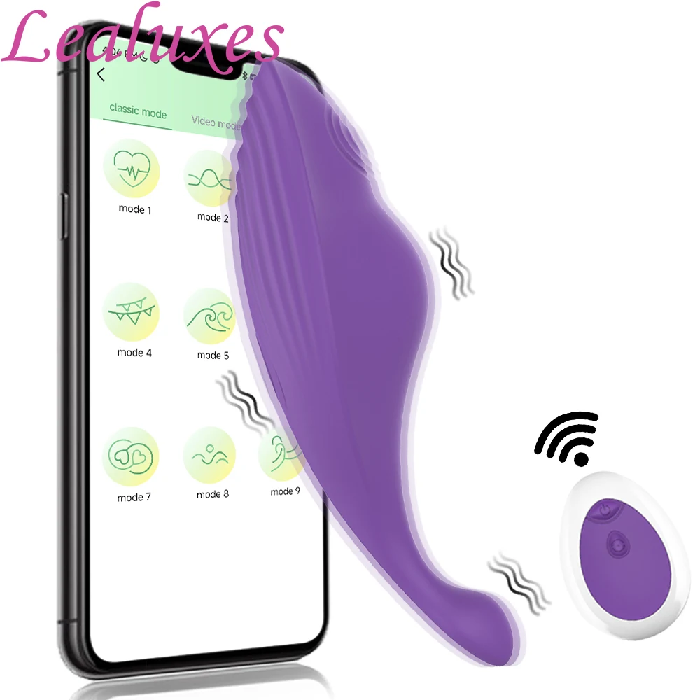 Bluetooth Uzaktan Kumanda Vibratör Klitoris Stimülatörü Giyilebilir Titreşimli Külot G noktası Vajina Vibratör Kadınlar için Seks Oyuncak