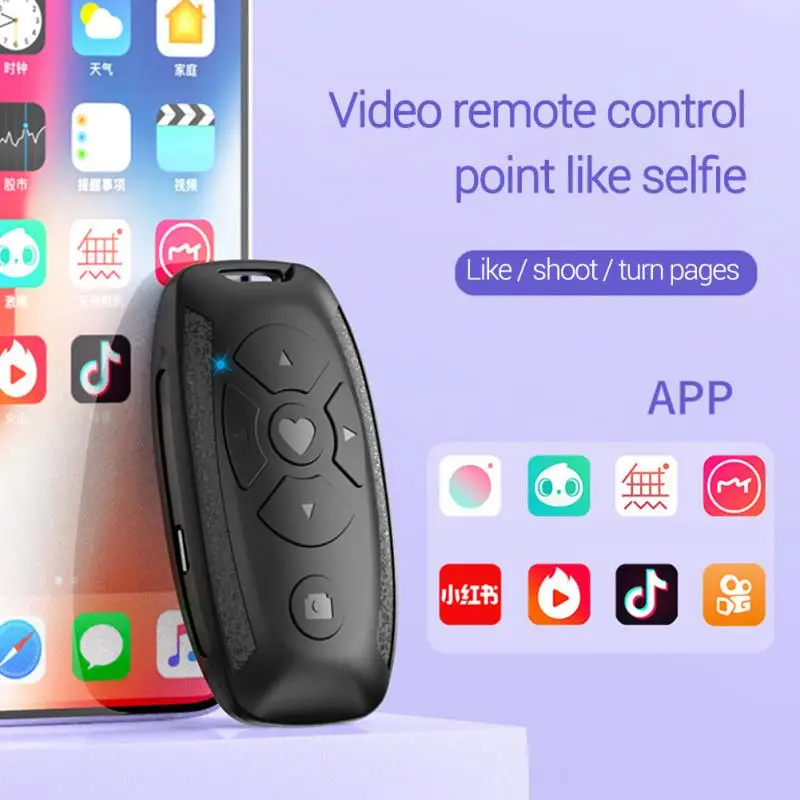 Bluetooth Uzaktan Video Kamera Denetleyicisi İçin iPhone Xiaomi Samsung OPPO android Cep Telefonu İçin Zamanlayıcı Kamera Canlı Video