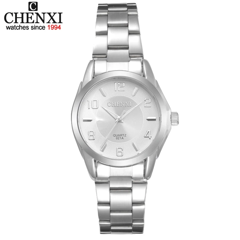 CHENXI Marka Relogio Feminino Hediye Saatler Kadın Paslanmaz Çelik İzle Bayanlar Moda Casual İzle Kuvars Bilek Kadınlar Saatler