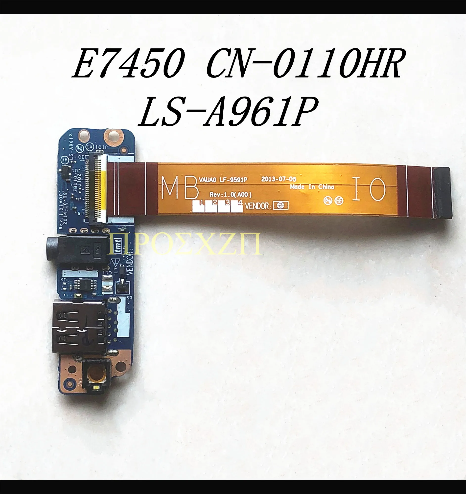 CN - 0110HR 0110HR 110HR Yüksek Kaliteli Anakart DELL E7450 LS-A961P Laptop Anakart USB Ses kartı Kablosu İle %100 % Test Edilmiş