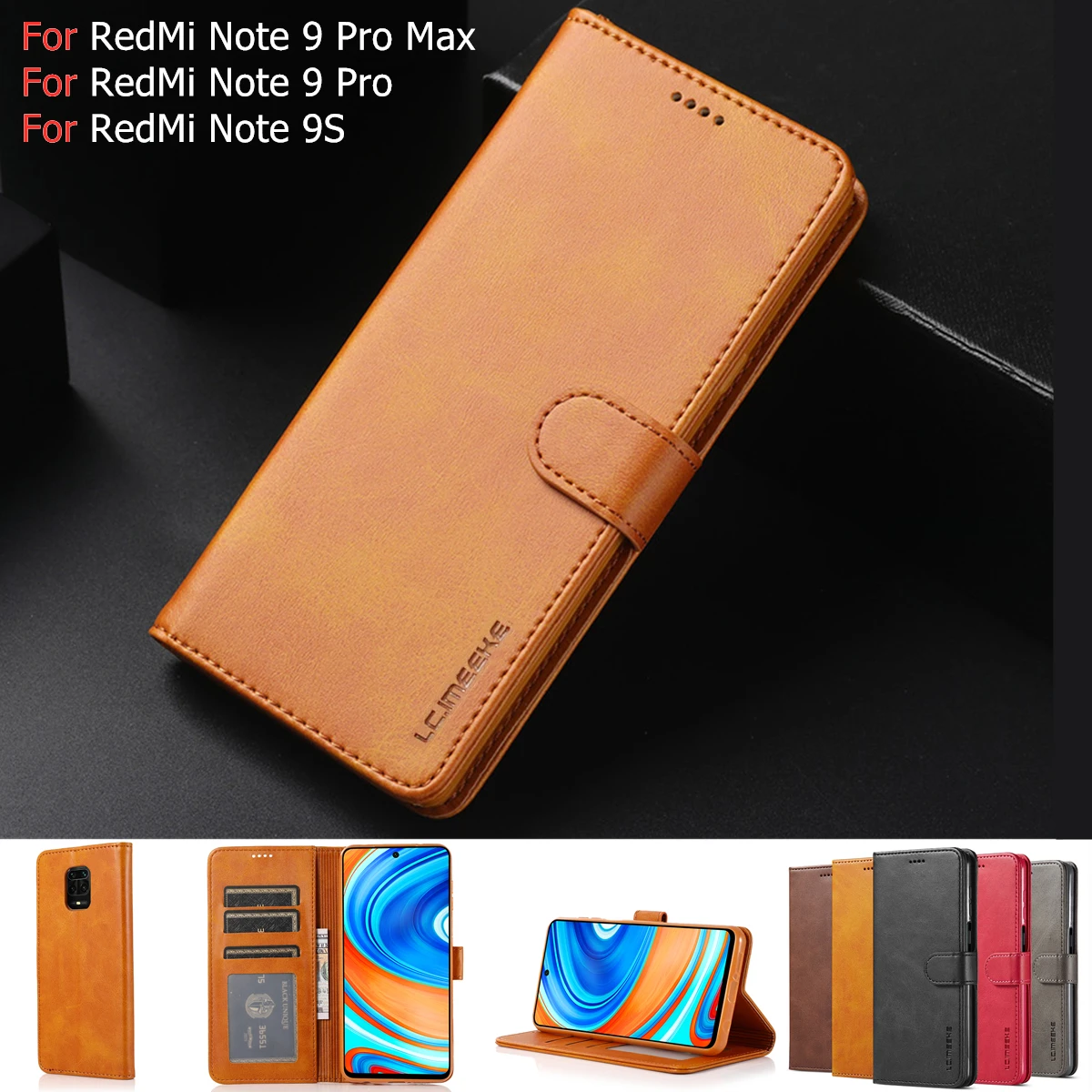 Deri cüzdan Kılıf için Xiaomi Mi Poco F3 M3 X3 NFC 10T Lite Kapak Redmi için Not 11 S 10 9 Pro 10S 9S 8T 9 Güç 9T 9A A2
