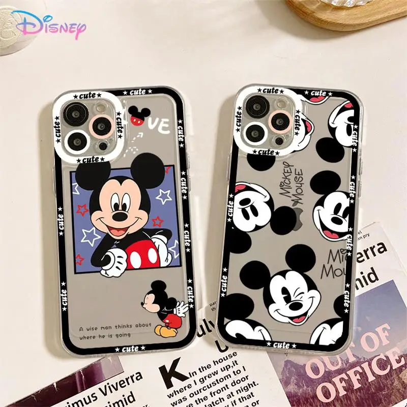 Disney Mickey Mouse Telefon Kılıfı için iPhone 11 12 13 Mini Pro Max 14 Pro Max Durumda kabuk