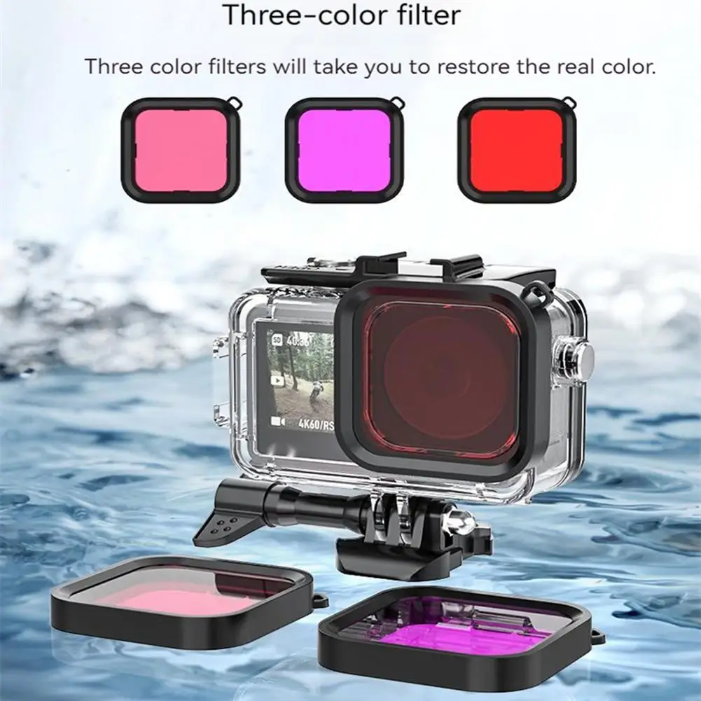 Djı Kamera için 40m Sualtı Derin Dalış Durumda koruyucu muhafaza Su Geçirmez Kabuk Djı Eylem 3 Osmo Kamera Aksesuarları