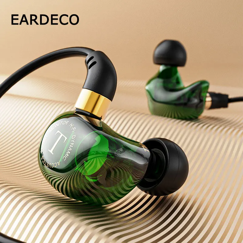 EARDECO Kulaklık mikrofonlu kulaklık Kulaklık HiFi Cep Kablolu Kulaklıklar Ağır Bas Kulak Spor Tel Telefon Kulaklık Kulaklık Stereo