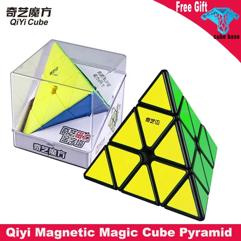 [ECube] Qiyi Manyetik Siyah Sihirli Küp Pyraminx Mofangge Pyraminx MS Hız Küp Stickerless Mıknatıslar Cubo Magico Eğitici Oyuncaklar