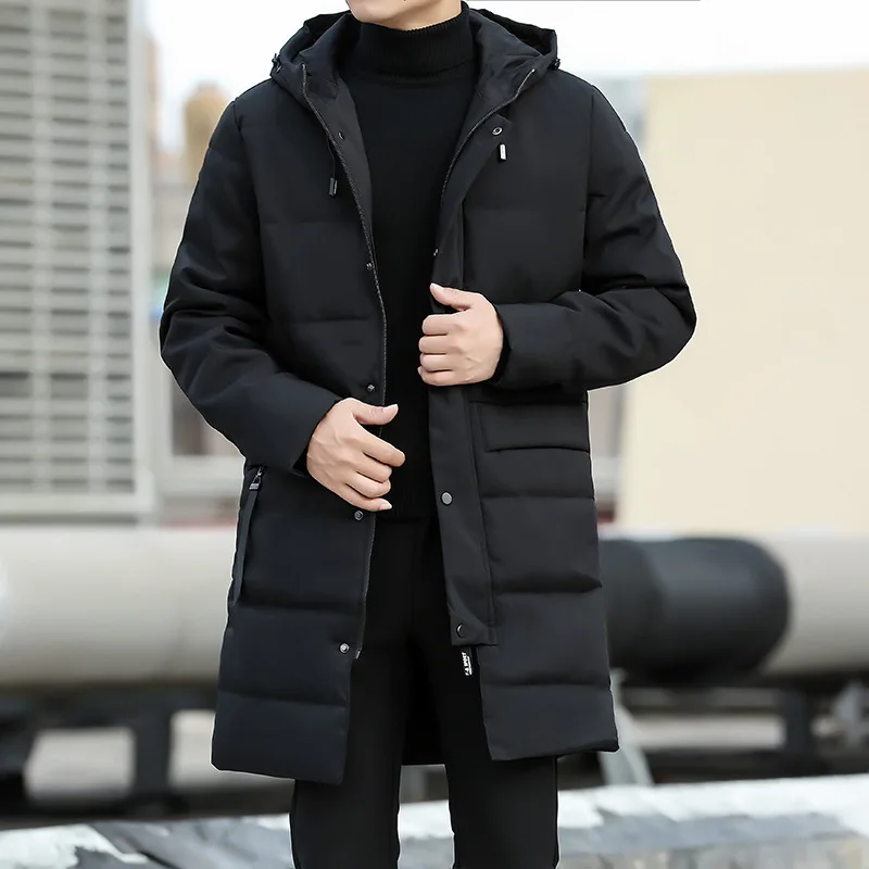 Erkek Ceket Kış erkek Pamuk kapitone ceket Ceket Erkekler Casual Kalınlaşmak Sıcak Kapşonlu Pamuklu Ceket Erkek Trençkot Giyim 8XL