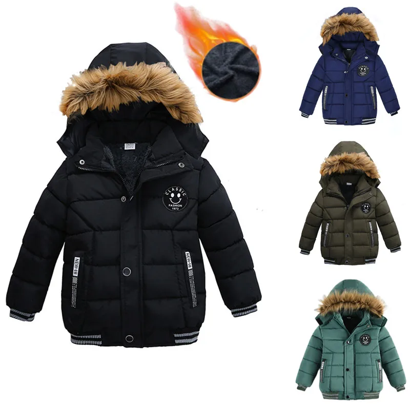Erkek Ceketler Kış Sıcak Satış Ağır Kapşonlu Palto Çocuklar Rüzgarlık Ceket Sıcak Tutmak Karşı Şiddetli Soğuk Çocuk Kalın Giyim