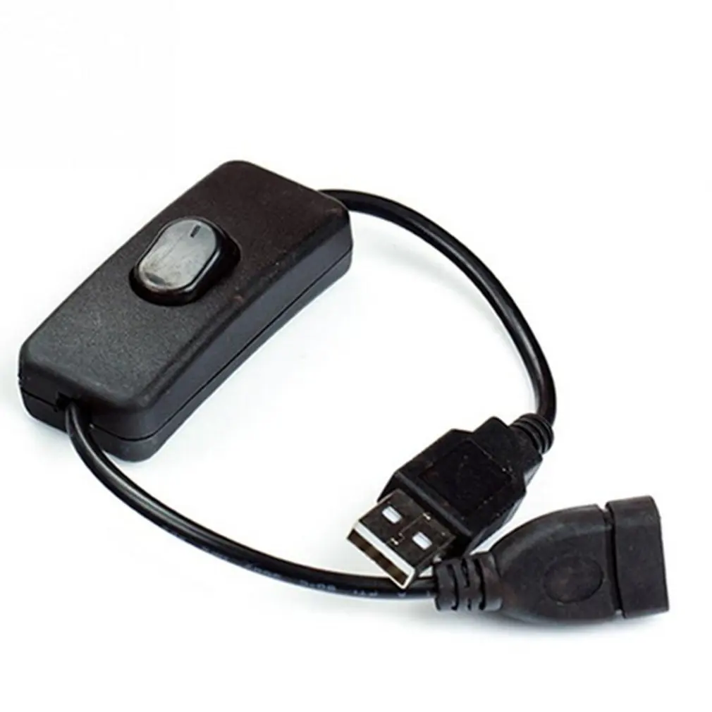 Erkek Kadın USB kablosu Anahtarı İle ON / OFF Kablo Uzatma Geçiş USB Lamba USB Fan LED ışık Şerit Güç Hattı 2A Akım