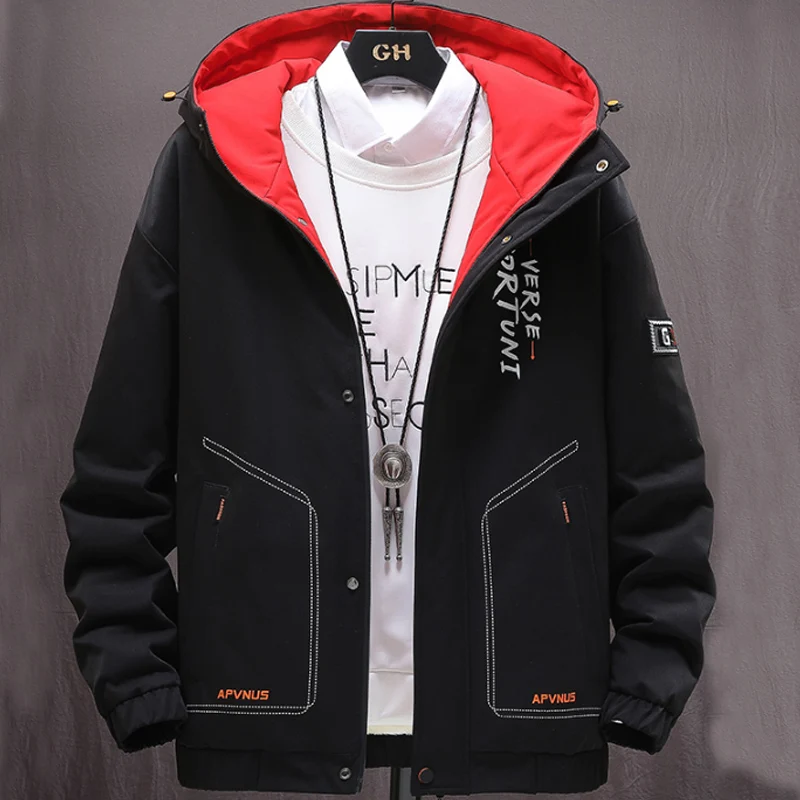 Erkek Kış Peluş Kalın Gençlik Rahat Kapüşonlu Ceket Kar Rüzgarlık Kürk İç Fermuar Palto Artı Boyutu 3XL